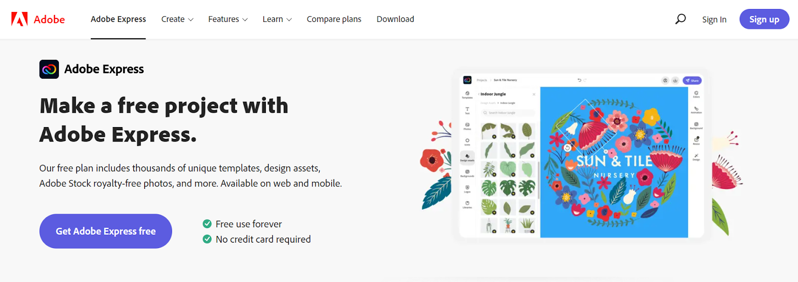 adobe express free online graphic design tool